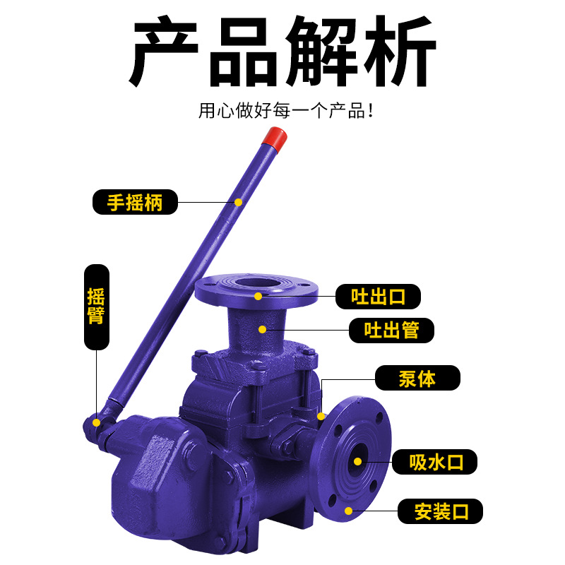 Directo de fábrica bomba SHCS bomba de presión manual de la bomba de refuerzo de ingeniería de defensa civil bomba SH-38 bomba de mano