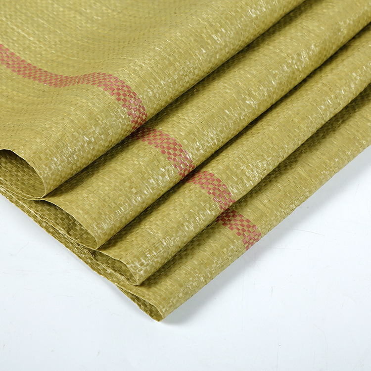Bolsas de plástico tejidas gruesas de color amarillo liso al por mayor, bolsas de embalaje logístico de piel de serpiente para mensajería, bolsas de arpillera, venta directa del fabricante.