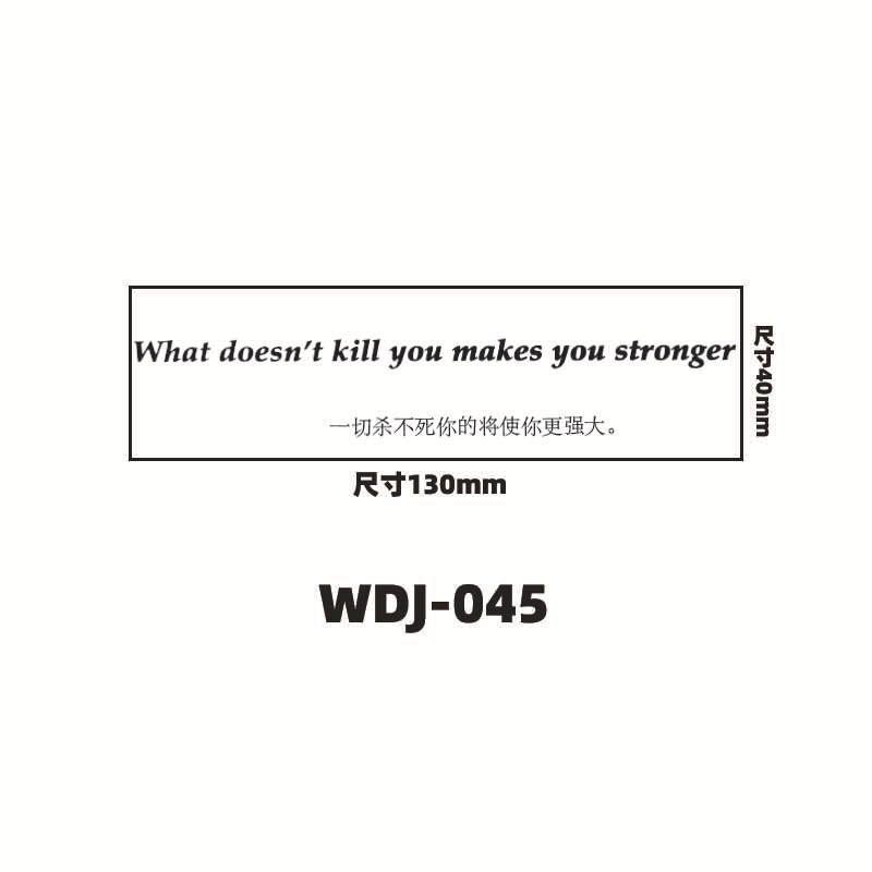 Jugo de hierbas pegatinas de tatuaje letras inglesas pegatinas de tatuaje de clavícula de la mano de espalda alta sensación impermeable a prueba de sudor semipermanente
