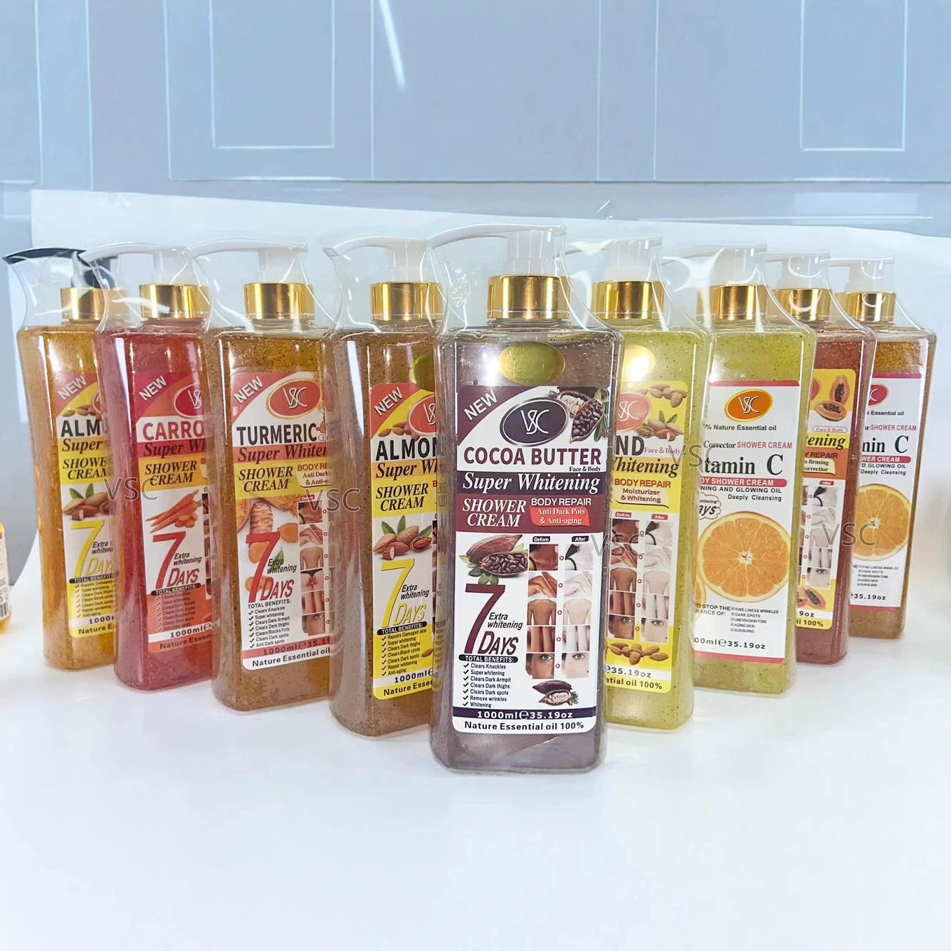 Внешняя торговля морковный матовый гель для душа 1000 мл пены обогащенный VC длительное удержание аромата Гель для душа с витамином С