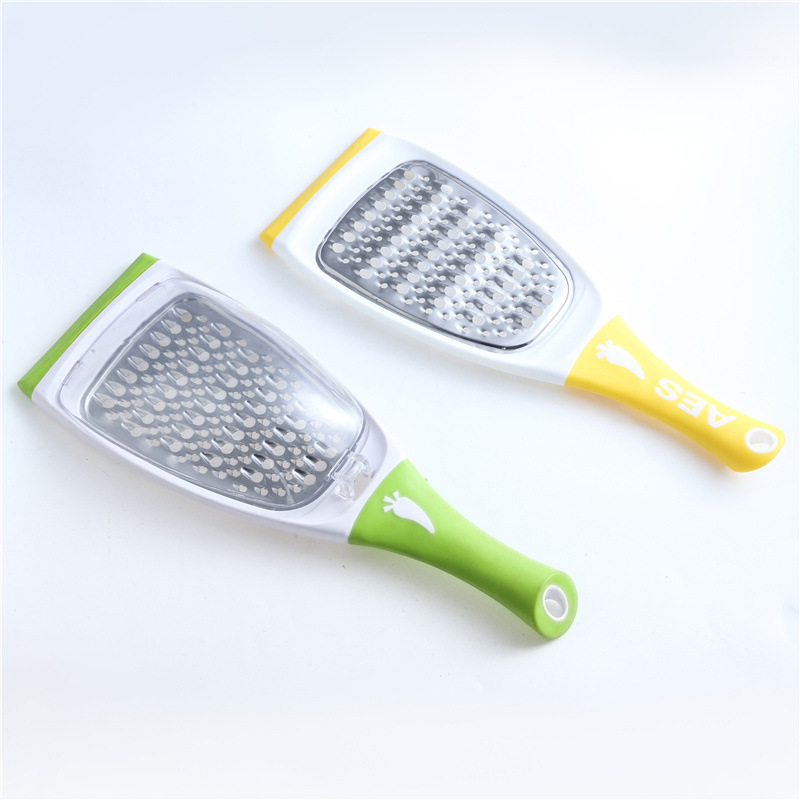 Creative stainless steel thick-handled grater, home vegetable and fruit ginger garlic peeler, wholesale