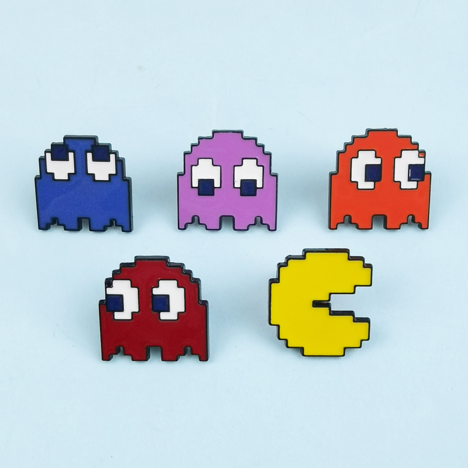 Broche de estilo amateur de dibujos animados Juego creativo de cinco colores Doudoman Alloy Drop Oil Pin Insignia Accesorios de vestir