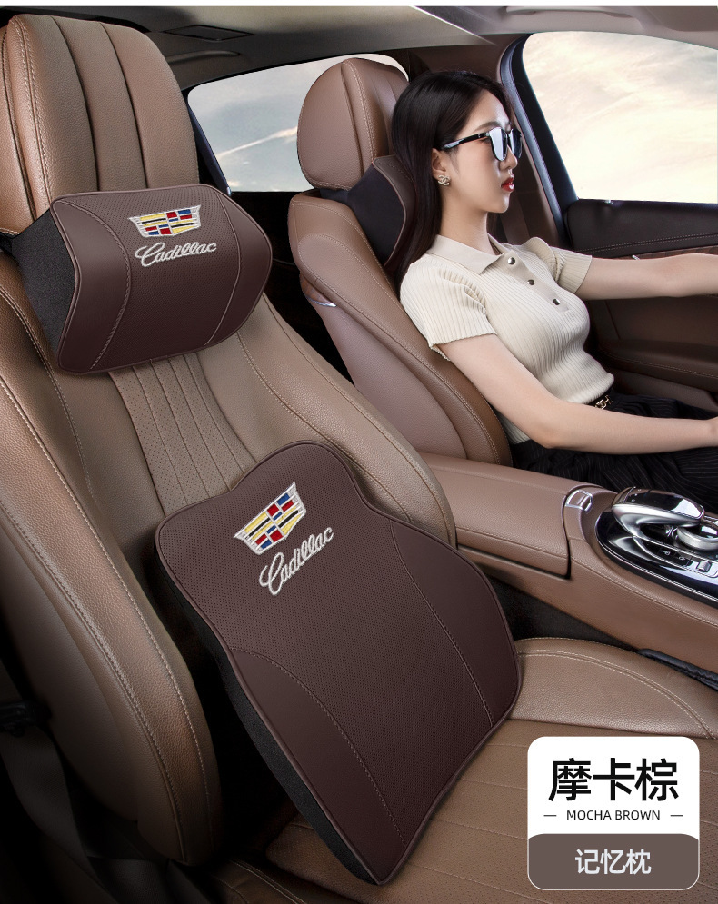 Suitable for Cadillac Headrest Ct5 Xt5 Xt6 Ct6 Car Headrest Neck Pillow Memory Foam Lumbar Pillow