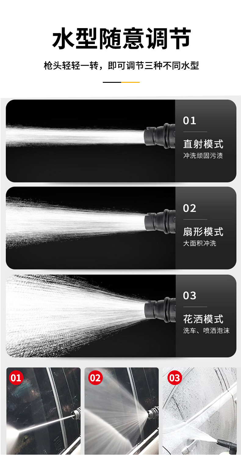 Household ultra-high pressure car washing machine portable 220V high power powerful commercial farm car washing shop car washing pump