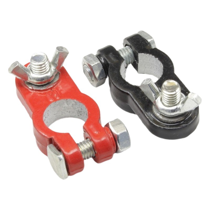 Terminal de la batería del coche conector de abrazadera de pila de aluminio extensor de liberación rápida cambio grande pequeña cabeza de pila de batería ajustable