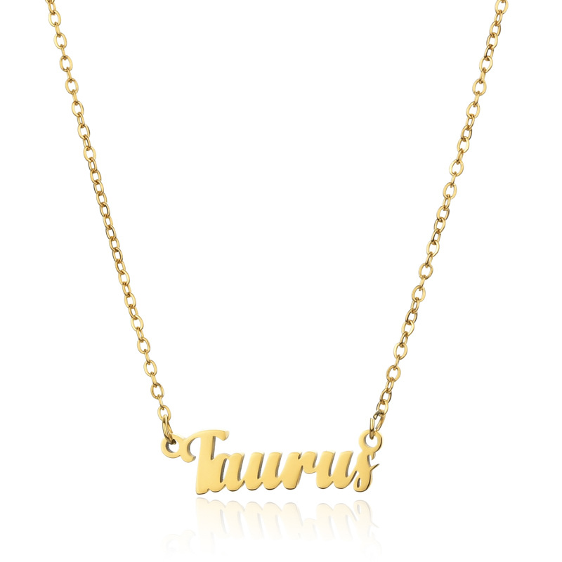 Simple Style Letter Stainless Steel Plating Pendant Necklace 1 Piece display picture 6