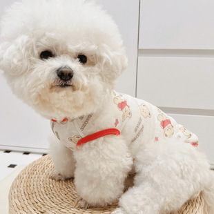 Summer sunscreen mesh breathable pet clothes small dog cat vest hair-proof breathable cool clothes wholesale
