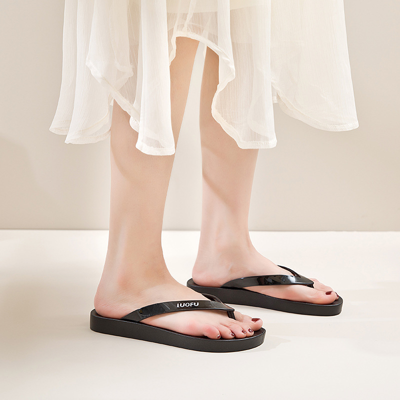 Chanclas con Suela Gruesa para Mujer de PVC para Playa