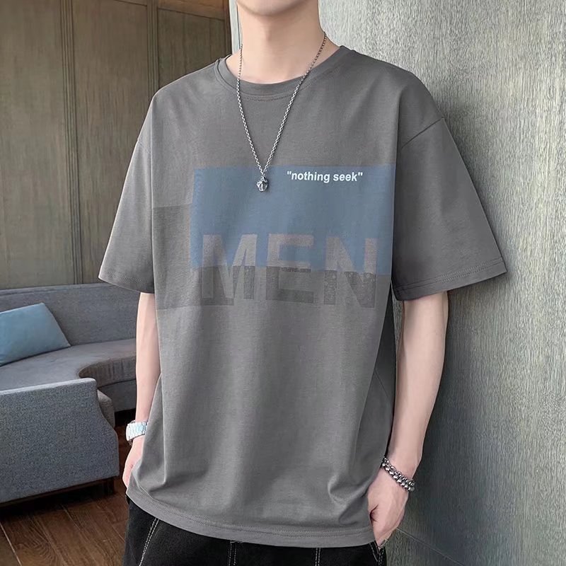 Camisas y ropa con mangas tres cuartos, camisas de verano de manga corta, ropa holgada estilo Hong Kong, camisetas, capas base, estilo moderno y fresco de Hong Kong.