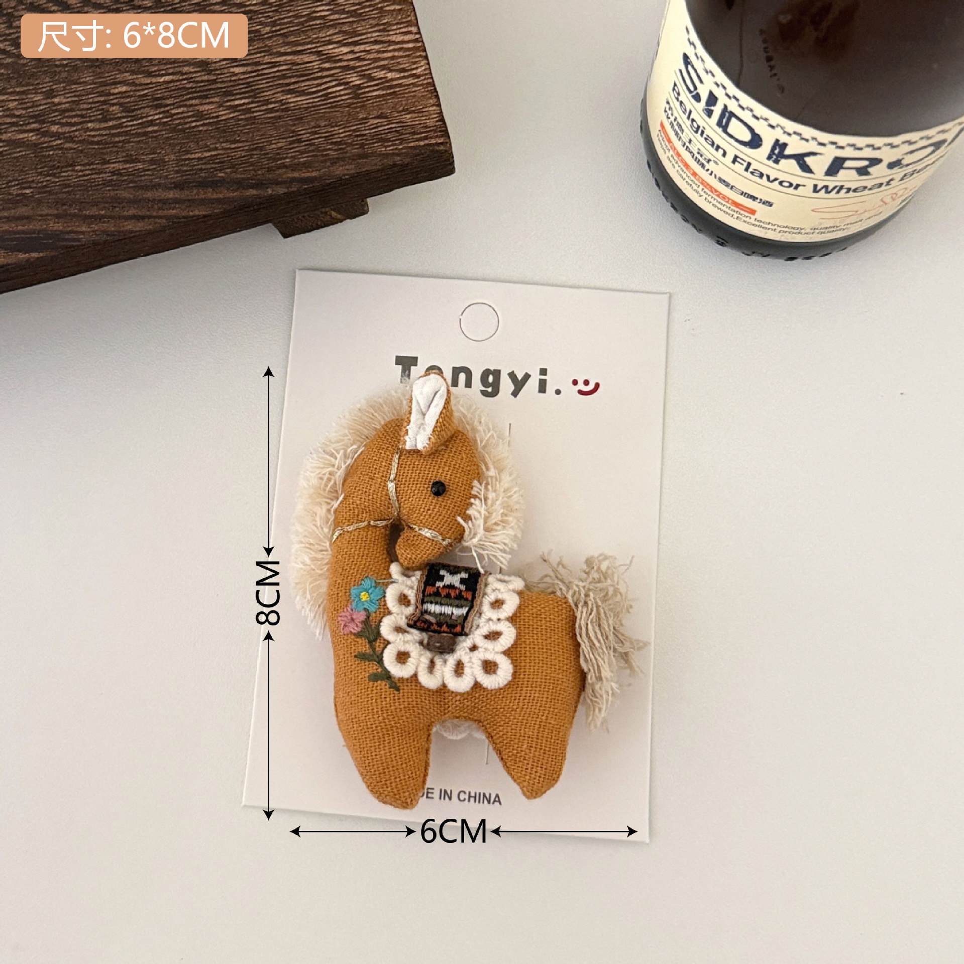 Coreano retro tela broche broche broche de cabello de niña corazón dulce lindo broche de frangeo al por mayor