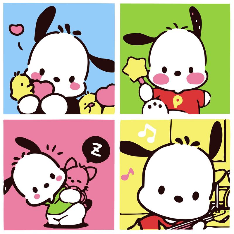 新しい漫画デジタル油絵DIY塗り絵ラブブサンリオ手作り塗り絵装飾画卸売|undefined
