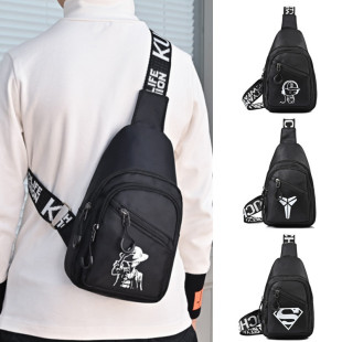 2024 New Children's Chest Bag Fashion Trend Shoulder Backpack Boys Casual Versatile Crossbody Bag Cross-Border Wholesale