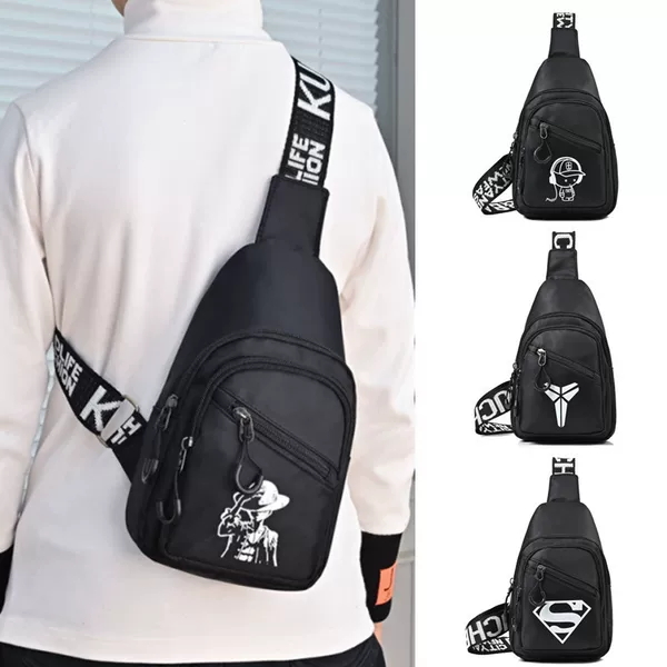 2024 New Children's Chest Bag Fashion Trend Shoulder Backpack Boys Casual Versatile Crossbody Bag Cross-Border Wholesale