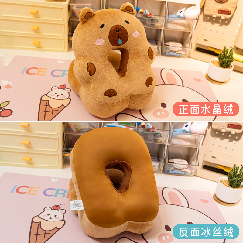 卡皮巴拉午睡枕趴睡枕小学生办公室睡觉神器儿童桌子午休枕头抱枕|undefined