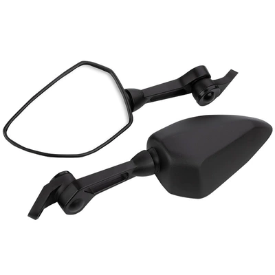 Suitable for motorcycle modified large field of view mirror new white glass square mirror motorcycle rearview mirror
