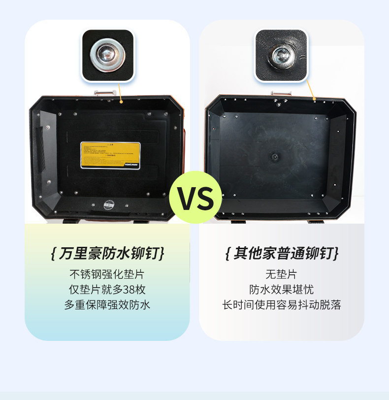 Wanlihao is compatible with the No.9 N3 electric vehicle motorcycle Mz mix tail box, a non-aluminum alloy large-capacity trunk