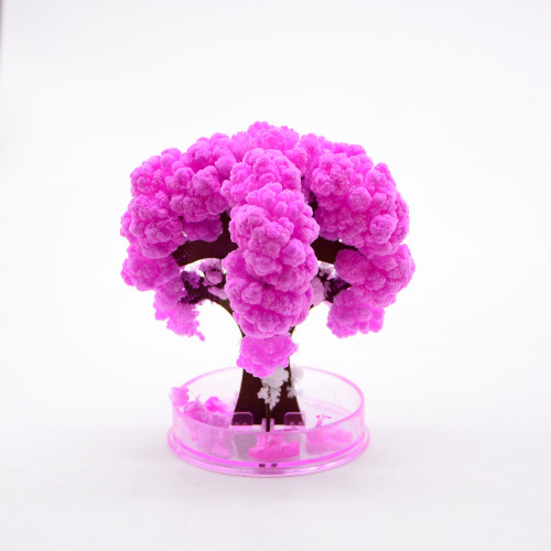Decompression educational toy DIY experimental paper tree blooms colorful crystal Christmas tree magic cherry tree
