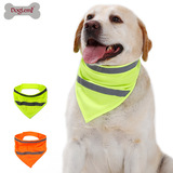 Флуоресцентный шарф на липучке, светящийся светоотражающий слюнявчик