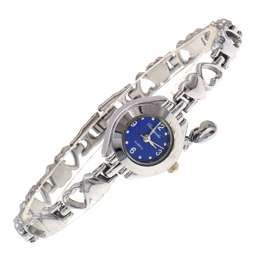 80g Weight Ordinary Glass Mirror Material Alloy Strap Material Watch Classification Pointer+Number Display Type Buckle Buckle Style Round Dial Shape Daily Occasion Quartz Movement Heart Shape Pattern Women's Gender Casual, Classic Style Style Casual Classic Style Heart Shape Buckle Quartz Watch Women's Watches 11