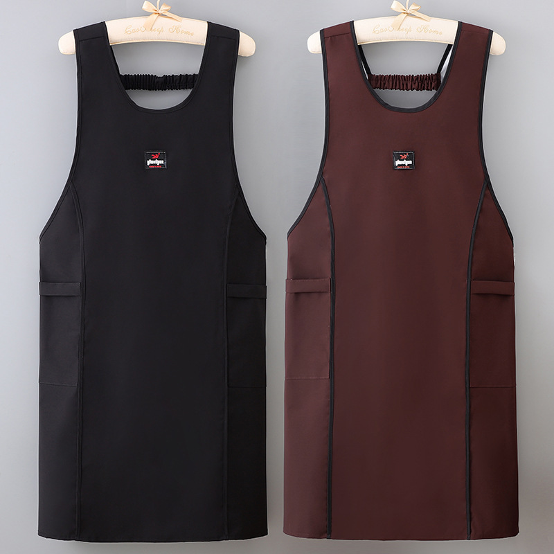 Interior y exterior delantal impermeable impermeable a prueba de aceite chaleco delantal cocina de restauración ropa de trabajo especial red
