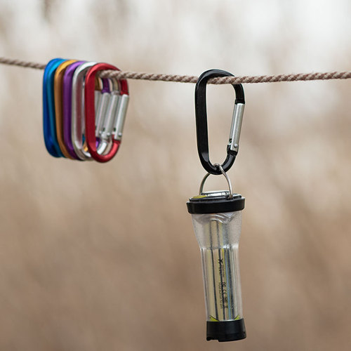 High-quality No. 7 D-type multi-functional aluminum alloy carabiner colorful spring-type small pendant Amazon D-shaped quick hook