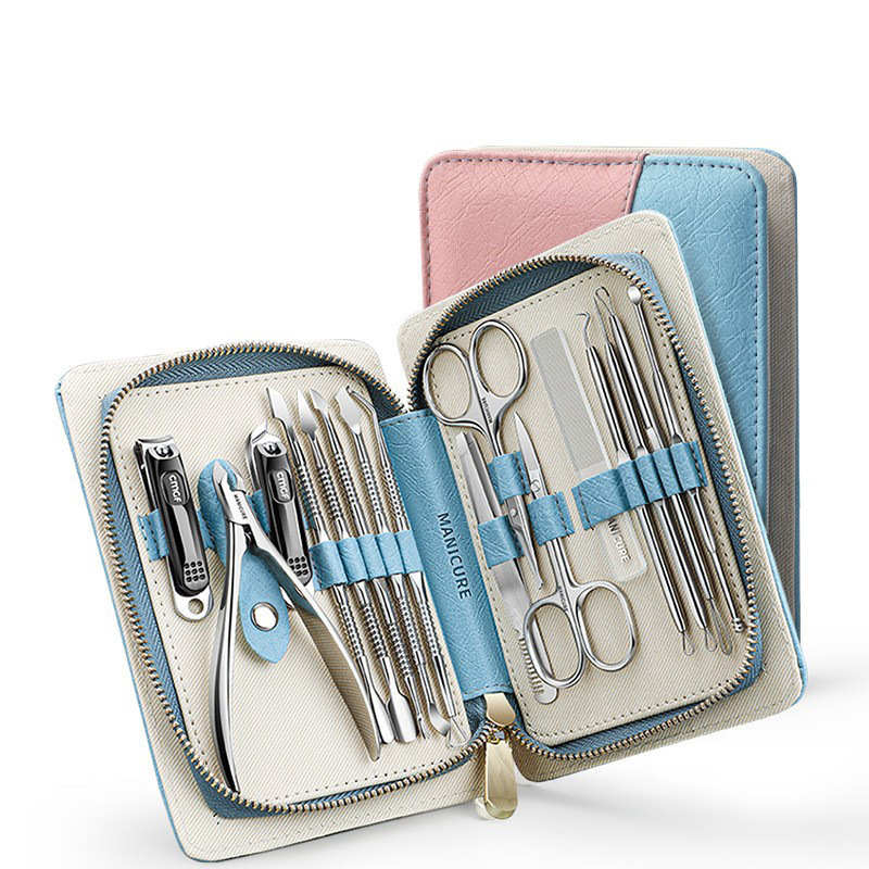 Herramientas de pinza de garganta de uñas, empuje de regalo, reparación de uñas, cuchillo de uñas de piel muerta, conjunto de cortinas de uñas para el hogar