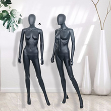 喷漆哑黑色全身女模特道具女女装假人模特橱窗展示架模特头