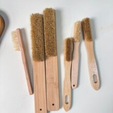 攀岩抱石清洁刷长柄刷挂孔岩石不易发霉实木斜毛刷软毛板刷护理