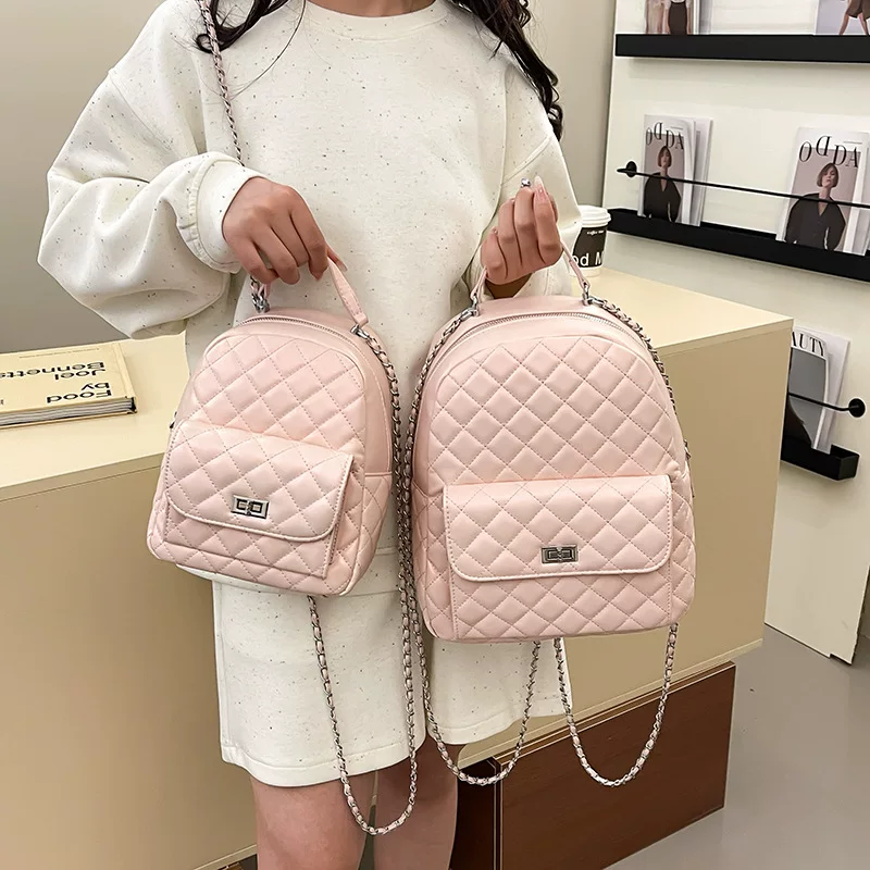 Рюкзак, летняя сумка через плечо, модная сумка на одно плечо, в стиле Chanel, корейский стиль, премиум