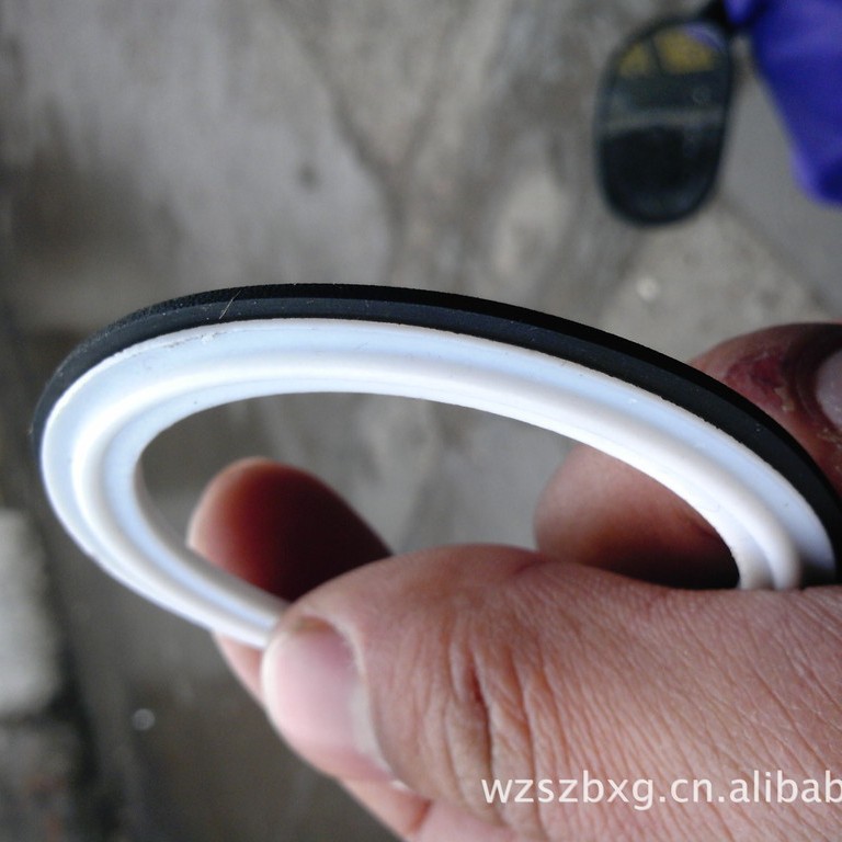 夹心卡箍垫 夹心卡箍橡胶密封垫 夹心卡箍四氟橡胶密封垫
