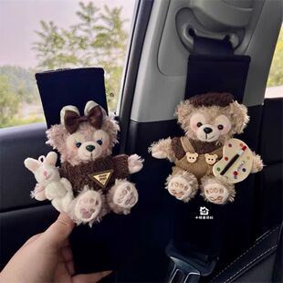 Maillard Autumn Rose Painter Da Vinci Anti-Stranglehold Car Seat Belt Shoulder Cover Girls Car Interior Accessories