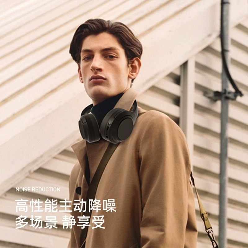 Private model head-mounted ANC active noise reduction headphones with long battery life, large battery and low latency wireless Bluetooth headset for e-sports