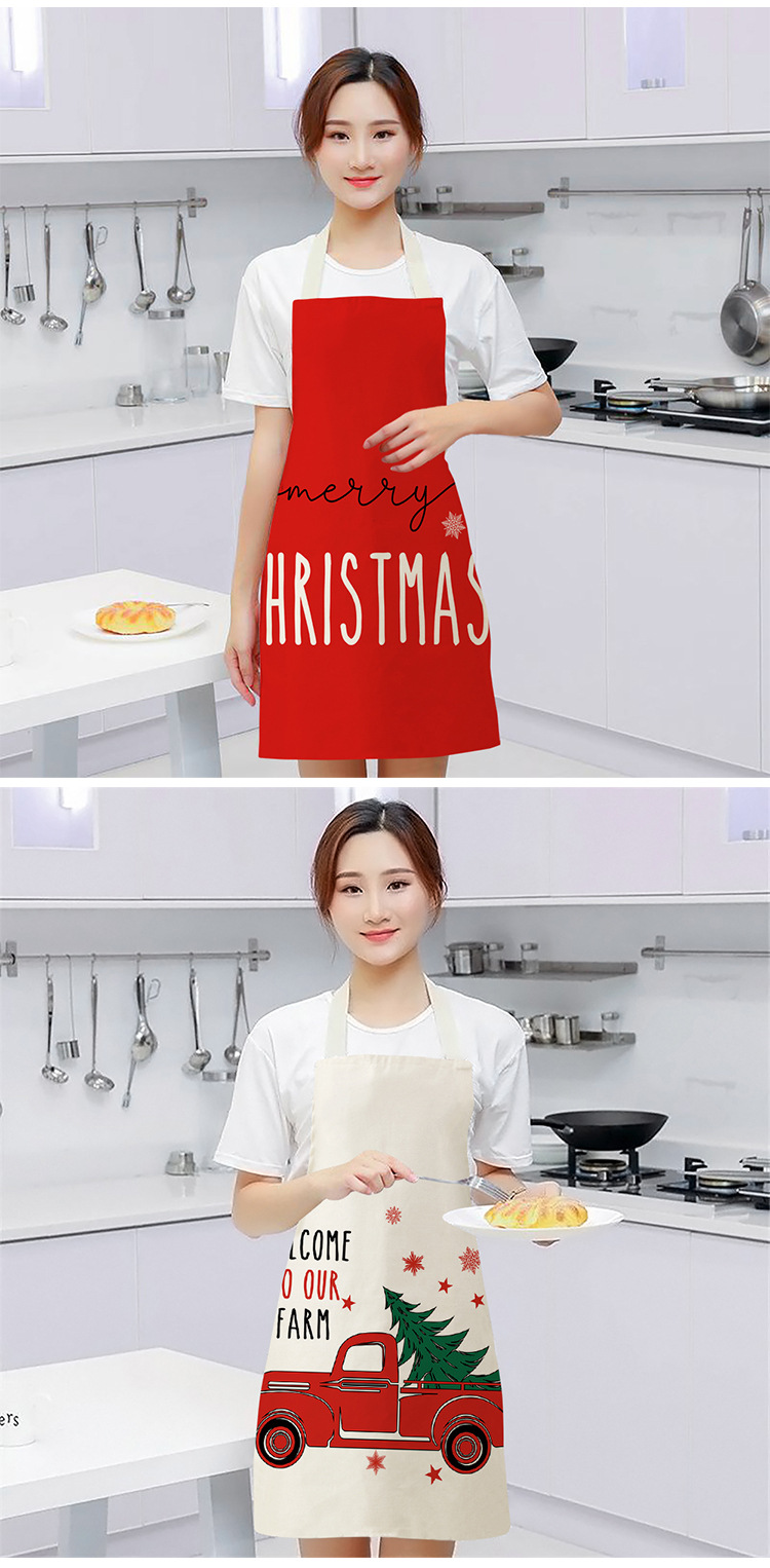 Christmas Cute Letter Polyester Apron display picture 2