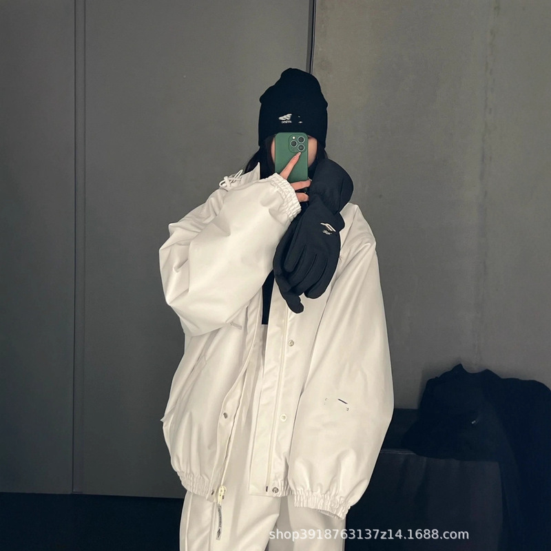 Duojia Spot Paris New Autumn and Winter 3B Ski Quilted Jacket Camouflage Hooded Ski Jacket Jacket