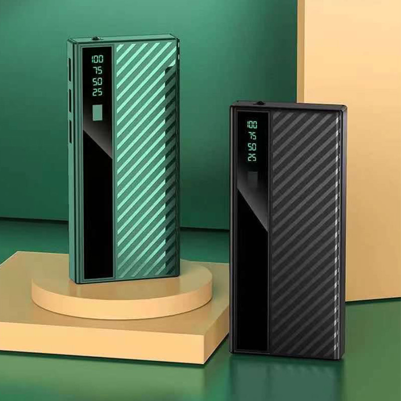 Teléfono móvil compartido tesoro de carga móvil al aire libre tesoro de carga móvil 20000mAh fuente de alimentación móvil inteligente pantalla digital con lámpara LED