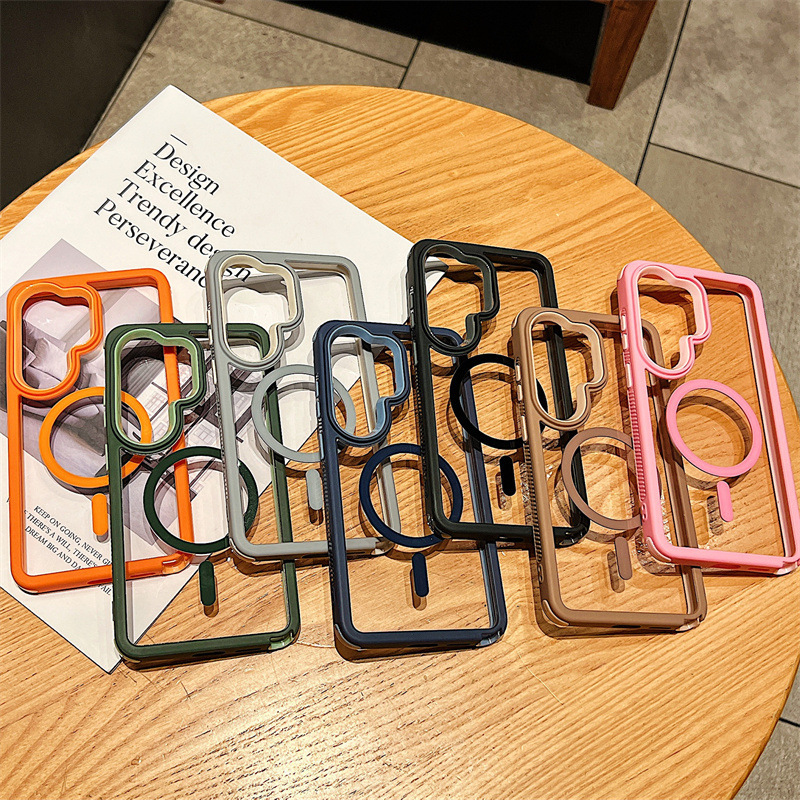 Three-In-One Samsung S26Ultra Magnetic Phone Case Suitable for A57/A35 Transparent S25/S24 Foreign Trade A07A16 Three-In-One Samsung S26Ultra Magnetic Phone Case Suitable for A57/A35 Transparent S25/S24 Foreign Trade A07A16