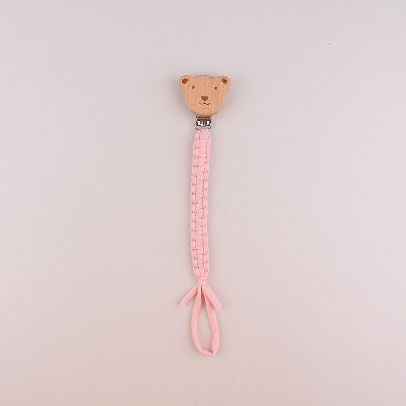Productos para bebés beech osos chupeta clips para bebés pacificador chupeta de goma de diente para evitar la caída de la cuerda