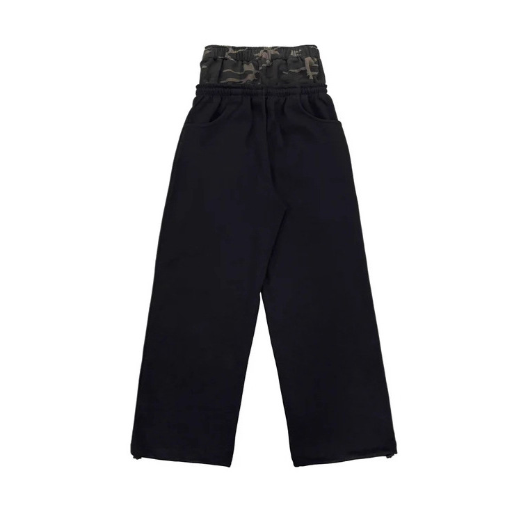 2025 otoño y invierno de Europa y América Amazon y2k callejera alta pantalones dobles diseño de pantalones rectos moda personalidad al por mayor image 3