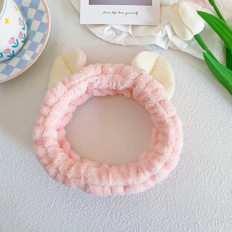 Fronteriza arco lavado facial correa de pelo correa de muñeca Europa y América color sólido aplicar máscara de pelo banda de belleza adornamientos para el pelo al por mayor