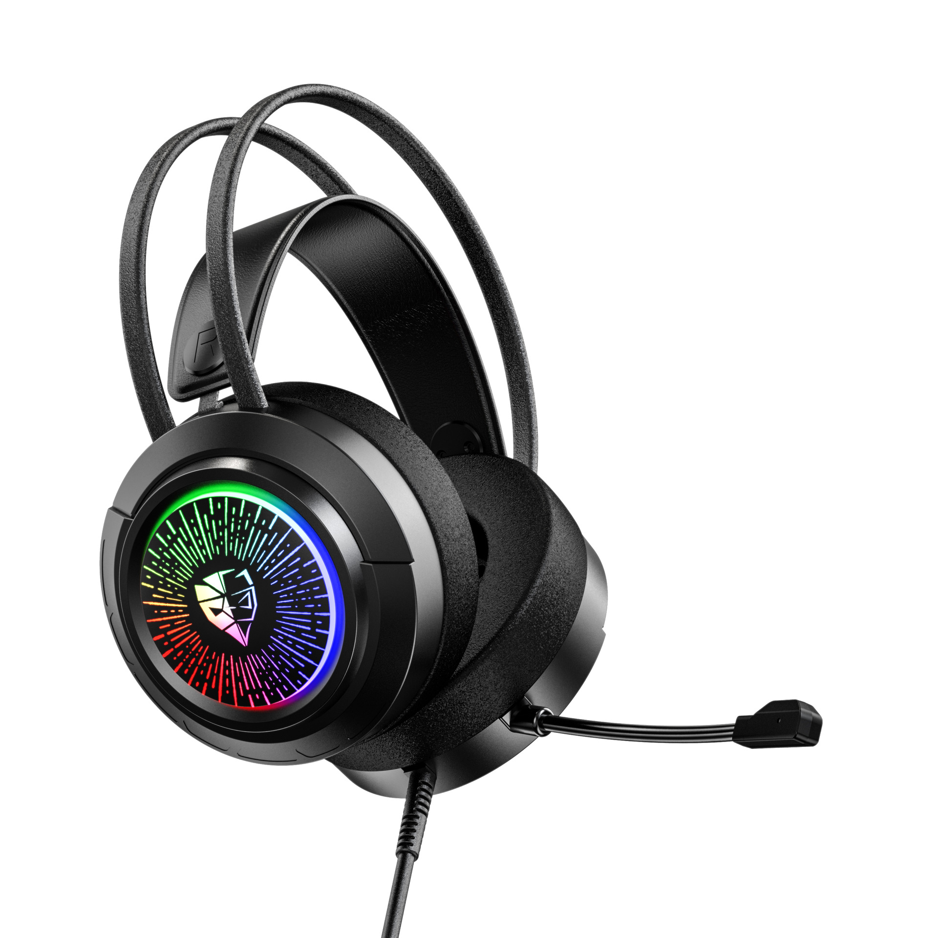 Auriculares con cable para juegos e-sports 7,1 computadora al por mayor USB auriculares bajos auriculares luminosos auriculares RGB