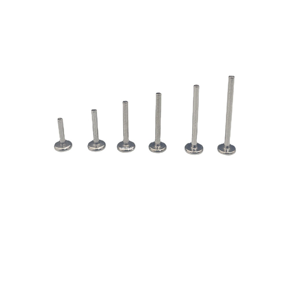 Smtnek astm F-136インプラントグレードチタン合金内歯リップスティックピアスロッドアクセサリーアクセサリー