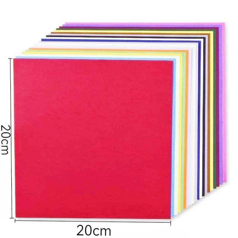Venta directa de fábrica origami de color cuadrado jardín de infantes origami hecho a mano corte de papel 15 cm 10 colores plegado mil grullas de papel