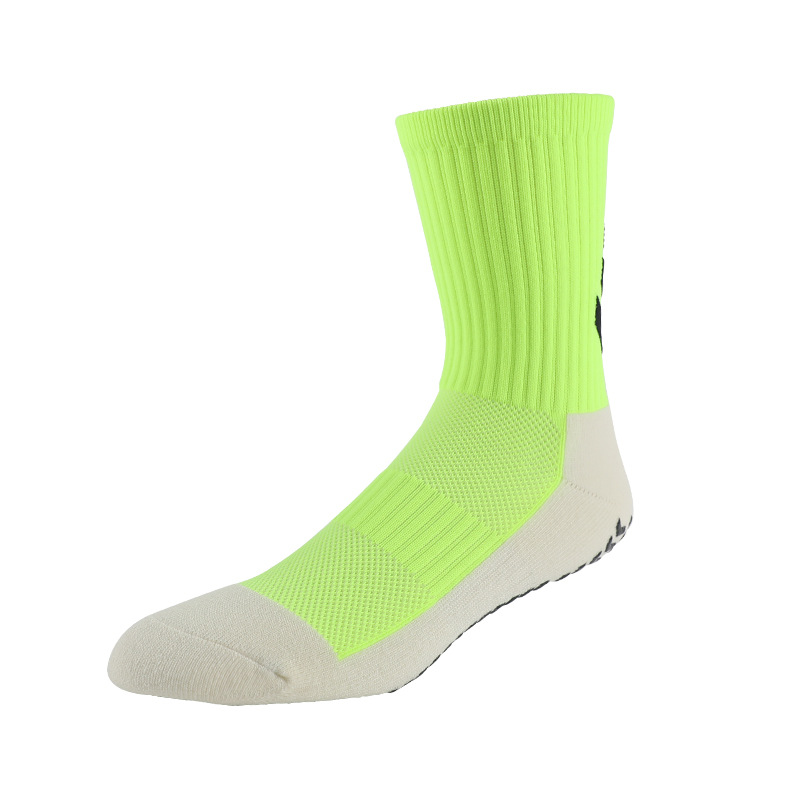 Dispensación de calcetines de fútbol calcetines de media pantorrilla de los hombres resistentes al desgaste antideslizante engrosada toalla inferior calcetines de entrenamiento deportivo transpirable que absorbe el sudor