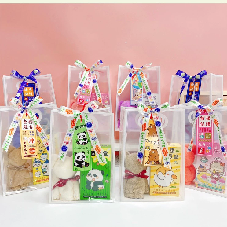 Набор вдохновляющих канцелярских принадлежностей с медведем-полотенцем, подарочный набор для учеников начальной школы, приз для детского сада, сюрприз на Новый год, праздничный сувенир