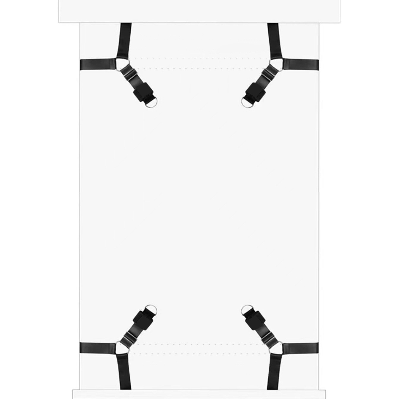 Multi-Use Bondage Bed Restraints with Detachable Triangular Straps for Couples — detail image 8