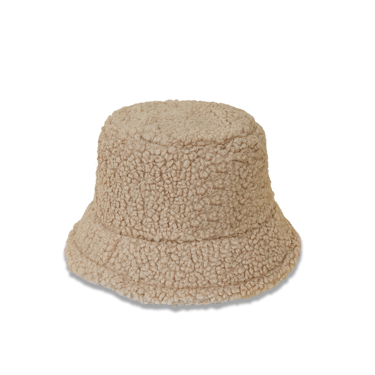 Otoño e invierno nuevo sombrero femenino de peluche de terciopelo pescador sombrero caliente a prueba de sol de ala ancha cara-mirando pequeño sombrero de cuenca moda coreana
