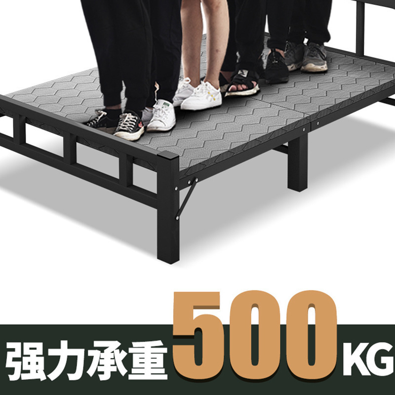 折りたたみベッド シングルレンタルルーム 值勤寮 金属折りたたみベッド オフィス昼休みベッド 家庭用折りたたみ鉄ベッド|undefined