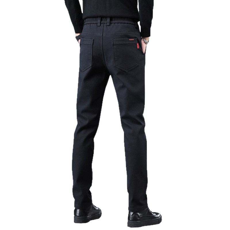 Nuevos pantalones casuales de hombre de otoño transfronterizos, elásticos sueltos, tendencia de primavera y otoño, pantalones comerciales de lujo ligeros, otoño
