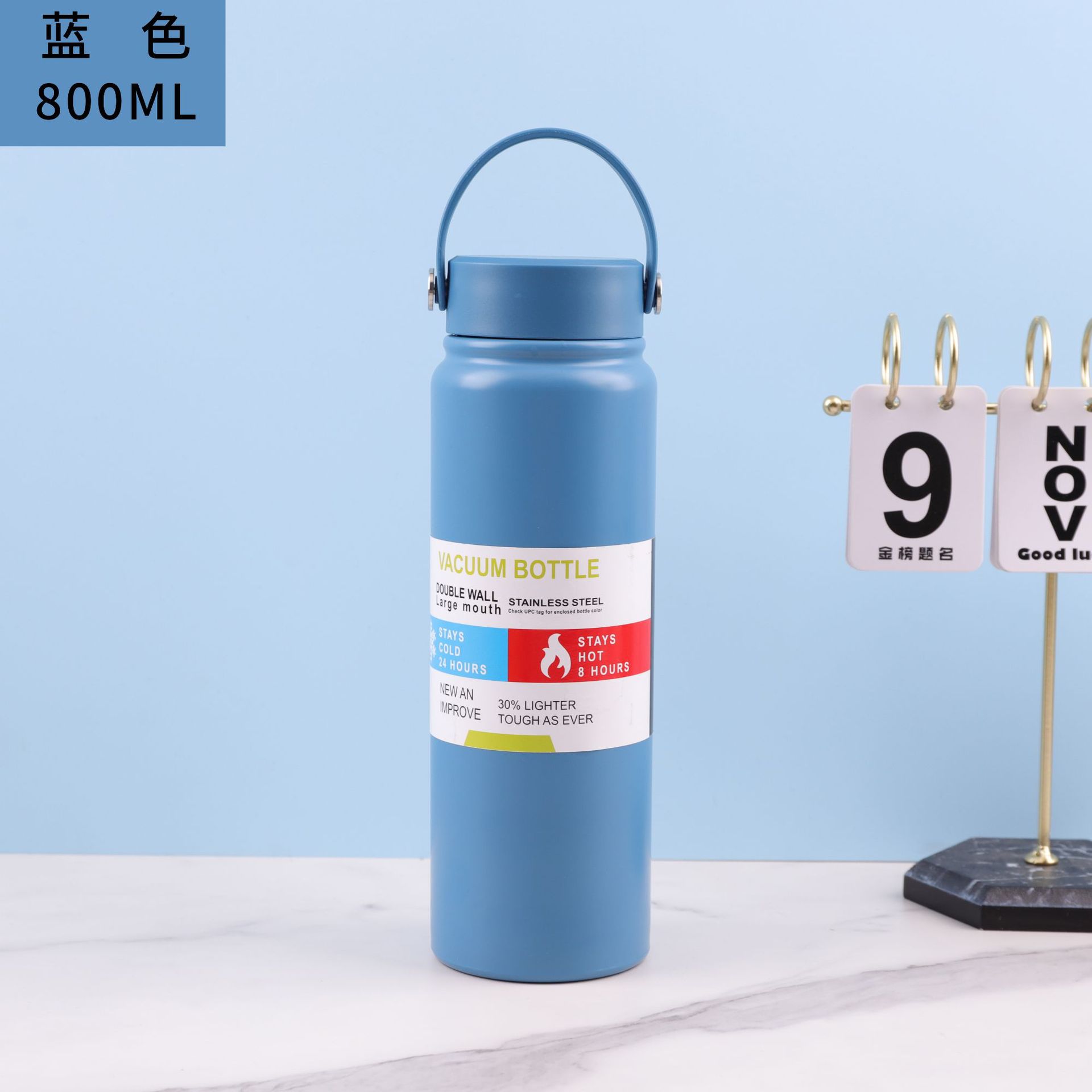 Olla espacial portátil de acero inoxidable 304 de doble capa de comercio exterior, olla deportiva portátil para automóvil al aire libre de gran capacidad