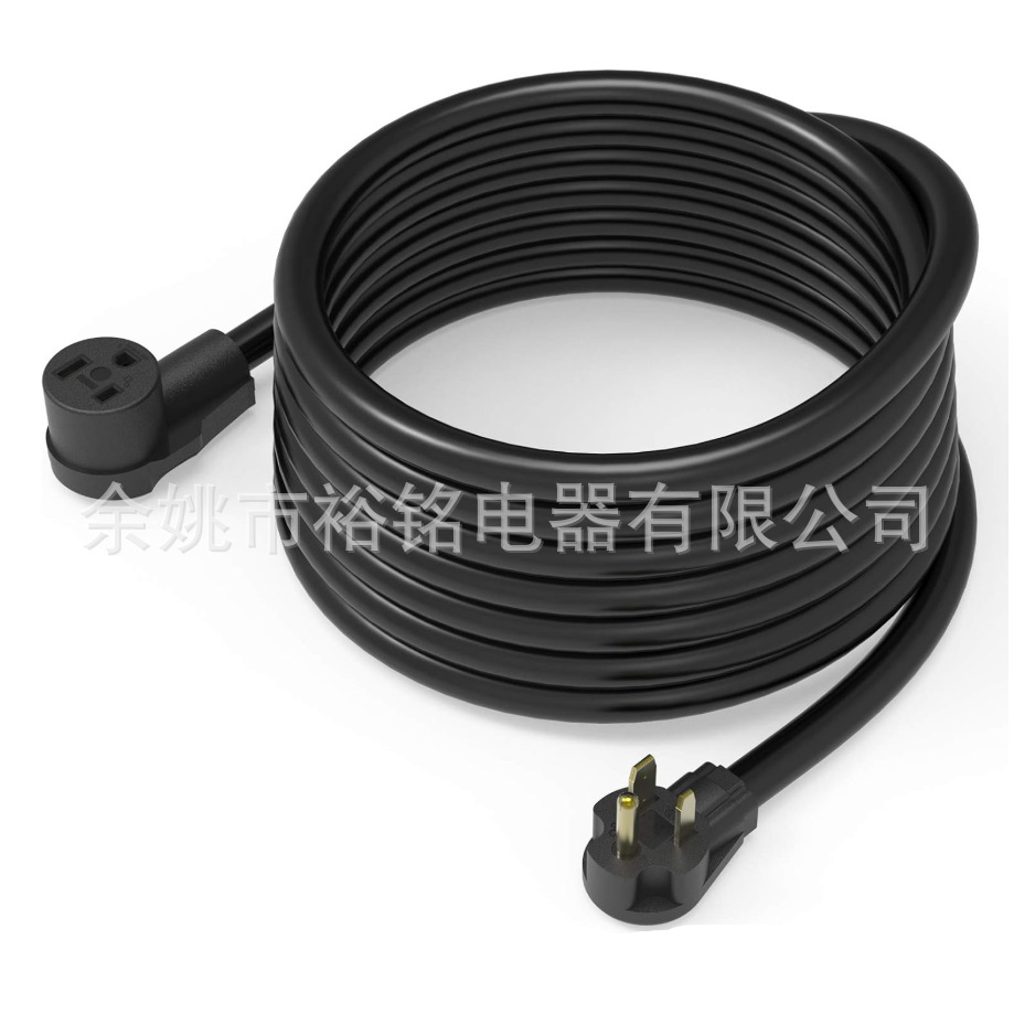 美国3爪N10-30P转N6-50R连接线大概率10AWG三芯STW美规电源线